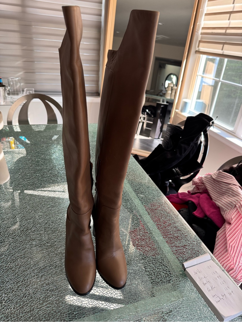 Vince Women's Brown Tall Riding Boots - Classic Over-the-Knee Style‎ 10M